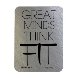 Great Minds Think Fit Magnet in Steel