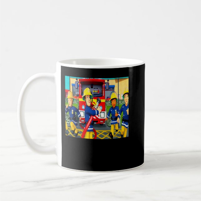 Great Model Cartoon Fireman Names For Sam Children Coffee Mug (Left)