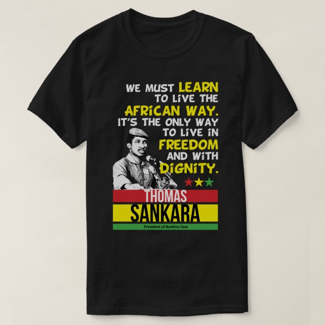 Great Model Thomas Africanist Sankara Gifts Movie  T-Shirt (Design Front)