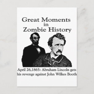 Great Moments in Zombie History Postcard