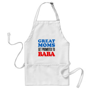 Great Moms Promoted To Baba Ukrainian Grandmother Standard Apron