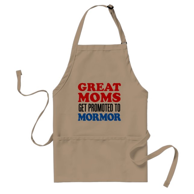 Great Moms Promoted To Mormor Standard Apron (Front)