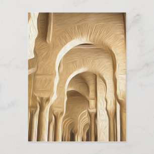 Great Mosque Kairouan oil paint effect Postcard