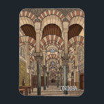 Great Mosque of Cordoba Spain Magnet<br><div class="desc">The Great Mosque of Córdoba, also known as La Mezquita, is one of the most stunning examples of Islamic architecture in Europe and a symbol of the cultural fusion between Islamic, Christian, and Spanish influences. Located in Córdoba, Spain, this magnificent structure was originally built as a mosque in 785 CE...</div>