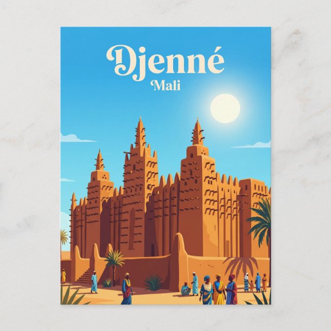 Great Mosque of Djenné Mali Postcard (Front)