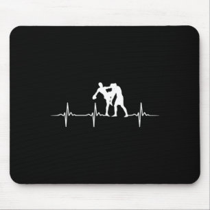 Great Muay Thai Heartbeat Kickboxer Mma Training Mouse Mat