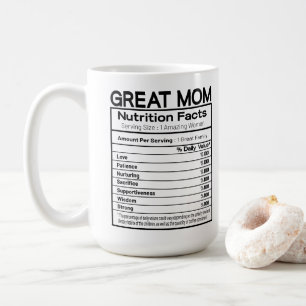 Great Mum Nutritional Facts Coffee Mug