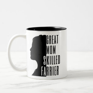 Great Mum Skilled Farrier Unique Gift Two-Tone Coffee Mug