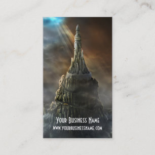 Great Mysterious Tower Castle   Fantasy Business Card