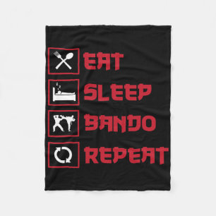 Great Ndo Design Burmese Kickboxing Fleece Blanket