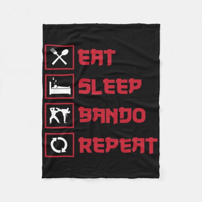 Great Ndo Design Burmese Kickboxing  Fleece Blanket (Front)