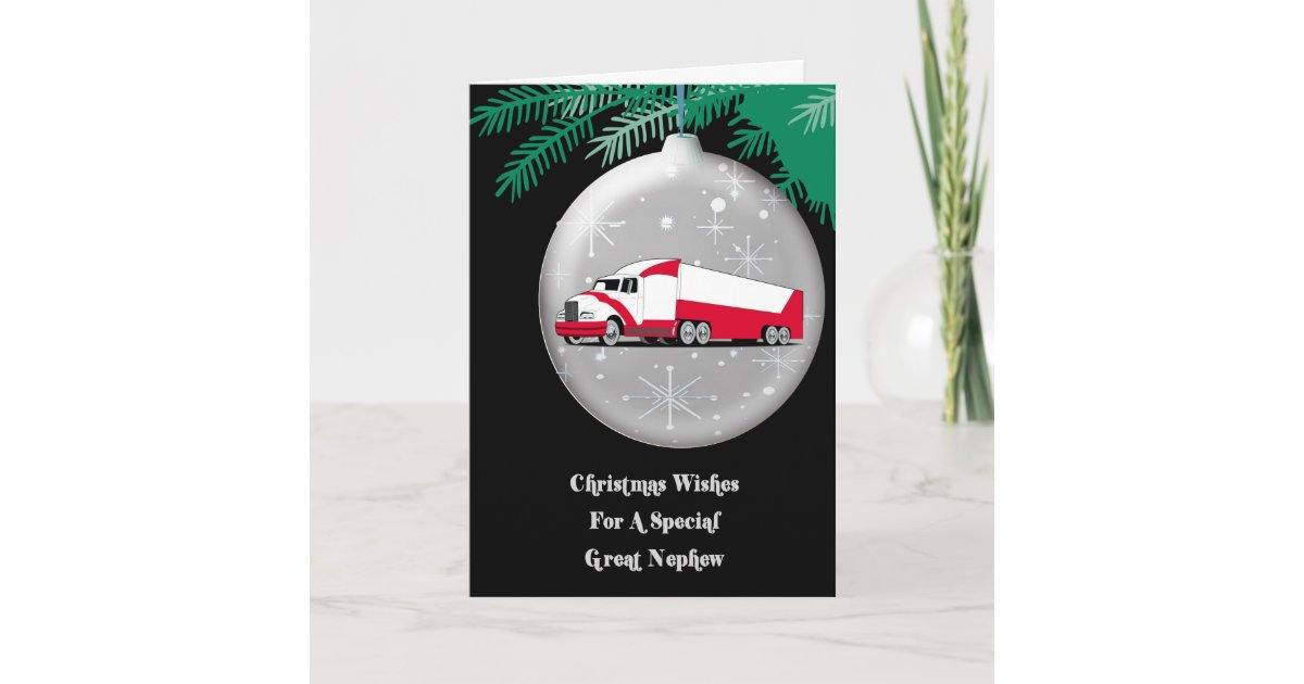 Great Nephew Christmas Wishes Holiday Card | Zazzle.co.uk