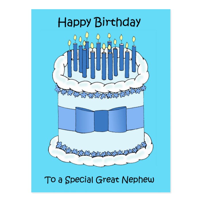 Great Nephew Happy Birthday Postcard | Zazzle.co.uk