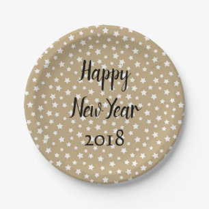 Great New Year Party Paper Plate