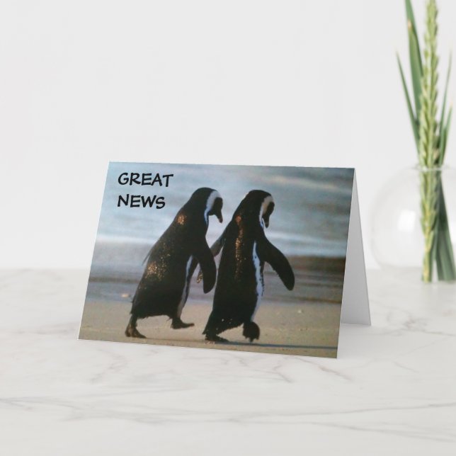 GREAT NEWS=ADOPTION CARD (Front)