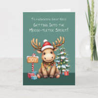 Great Niece Adorable Funny Moose Christmas