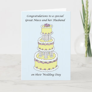 Great Niece and Husband Wedding Congratulations Card