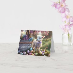 Great Niece Happy Easter Cute Animals and Eggs  Card