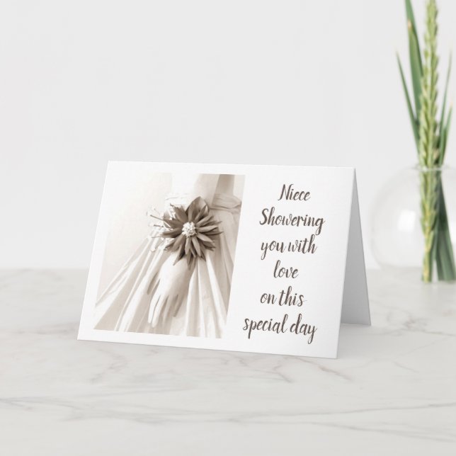 **GREAT-NIECE" SHOWER CONGRATULATIONS INVITATION (Front)