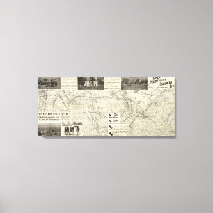 Great Northern Railroad line Canvas Print