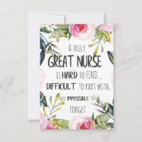 Great Nurse Appreciation Thank you Leaving Gift