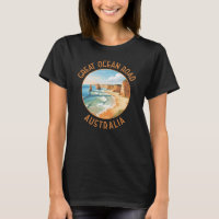 Great Ocean Road Australia Distressed Circle Retro