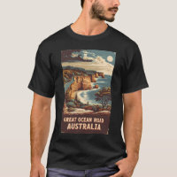 Great Ocean Road Australia Illustration Travel Art