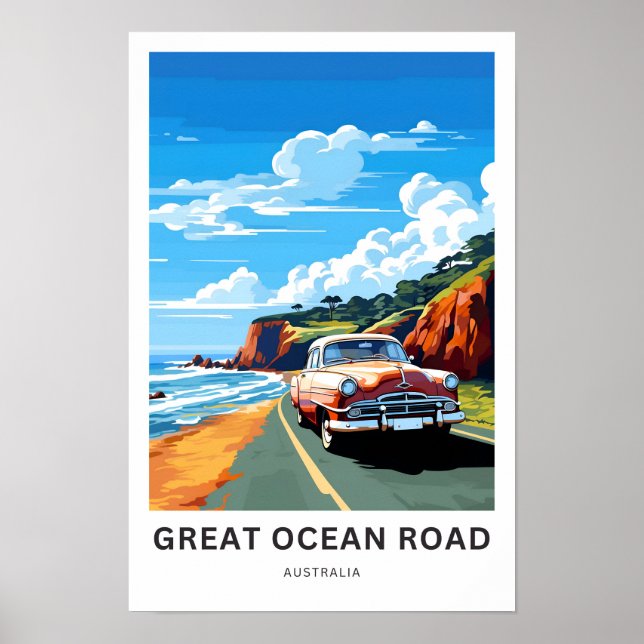 Great Ocean Road Australia Travel Print (Front)