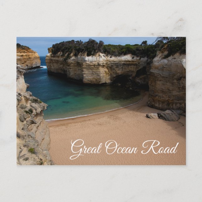 Great Ocean Road Loch Ard Gorge Beach Australia Postcard (Front)