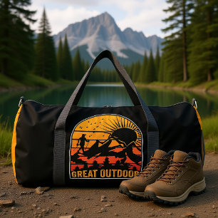Great Outdoor Hiking Sunset  Duffle Bag