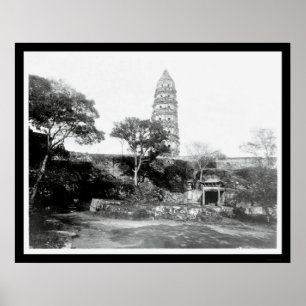 Great Pagoda in Soochow, China 1898 Poster