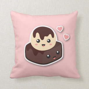 Great pair of Vanilla Ice Cream and Brownie Cushion