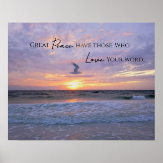 Great Peace Pastel Pastel sunset Poster
