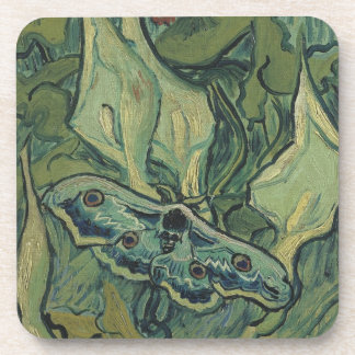 Great Peacock Moth by Vincent van Gogh Coaster