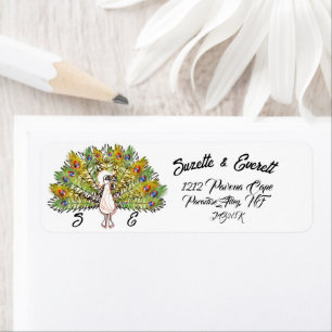 Great Peacock Return Address Label