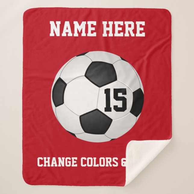 Great Personalised Soccer Senior Night Gift Ideas Sherpa Blanket (Front)
