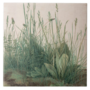 Great Piece of Turf (by Albrecht Dürer) Tile