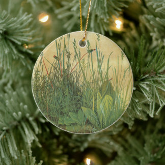 Great Piece of Turf by Albrecht Durer, Vintage Art Ceramic Tree Decoration