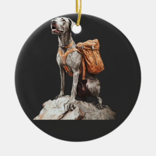 Great Pitbull Dane Ceramic Tree Decoration