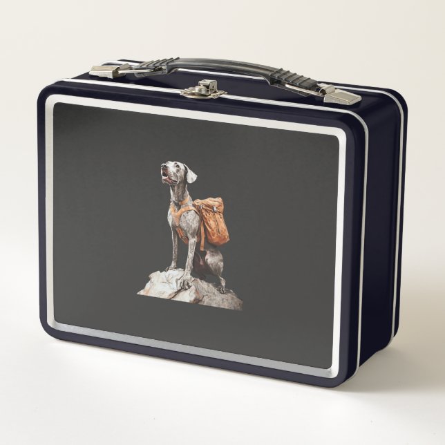 Great Pitbull Dane Metal Lunch Box (Front)