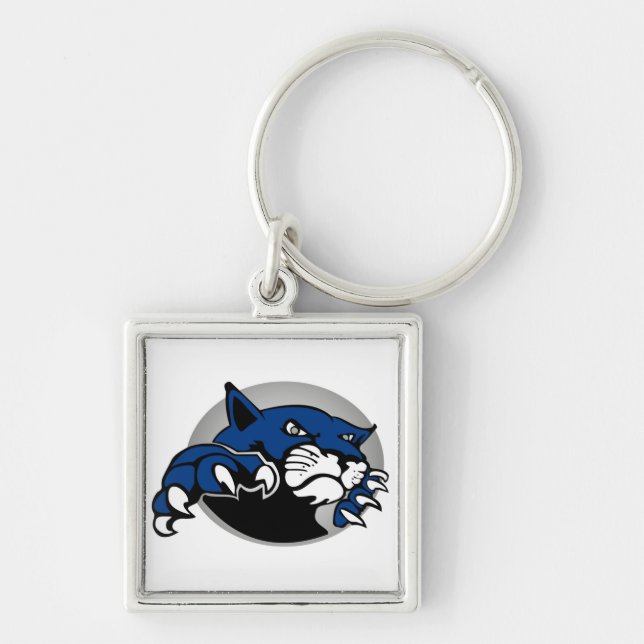 Great Plains Pop Warner Omaha Bobcats Under 12 Key Ring (Front)