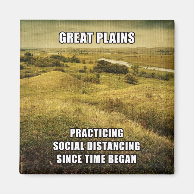 Great Plains Social Distancing Magnet (Front)