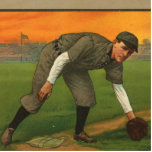 Great Players Of The Golden Era - Evers Standing Photo Sculpture<br><div class="desc">Scene from the Golden Era of Baseball... </div>