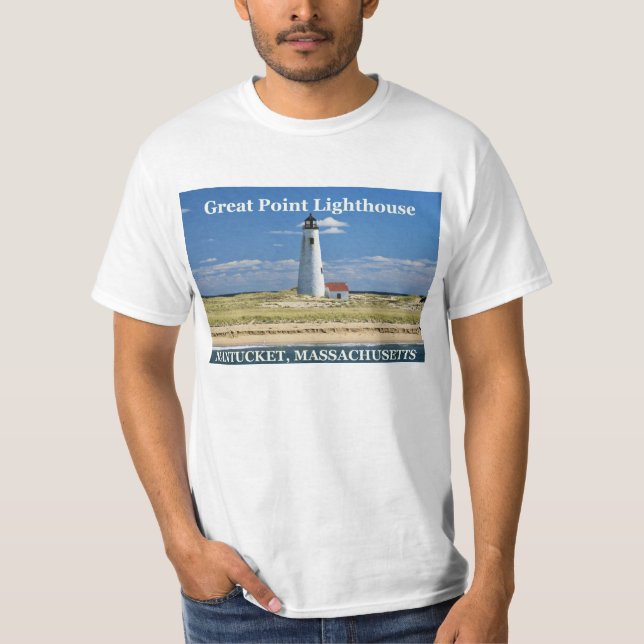 Great Point Lighthouse, Nantucket MA T-Shirt (Front)