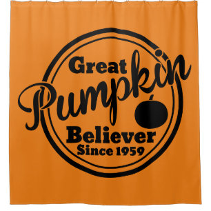 Great Pumpkin Believer Since 1959 Halloween Shower Curtain