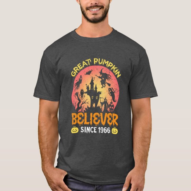 GREAT PUMPKIN BELIEVER SINCE  1966 T-Shirt (Front)