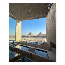 Great pyramid view from Grand Egyptian museum