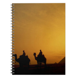 Great Pyramids of Giza, Egypt at sunset Notebook