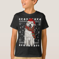 Great Pyrenee Dog Santa Hat Xmas Ugly Christmas