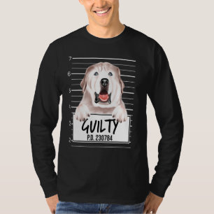 Great Pyrenee Mugshot Guilty Dog T-Shirt
